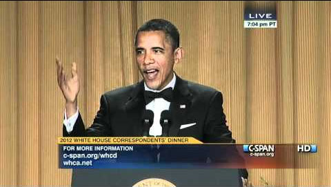 PHOTO: President Barack Obama At White House Correspondents Dinner 2012