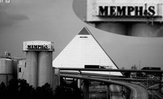 Pyramid and Memphis Sign